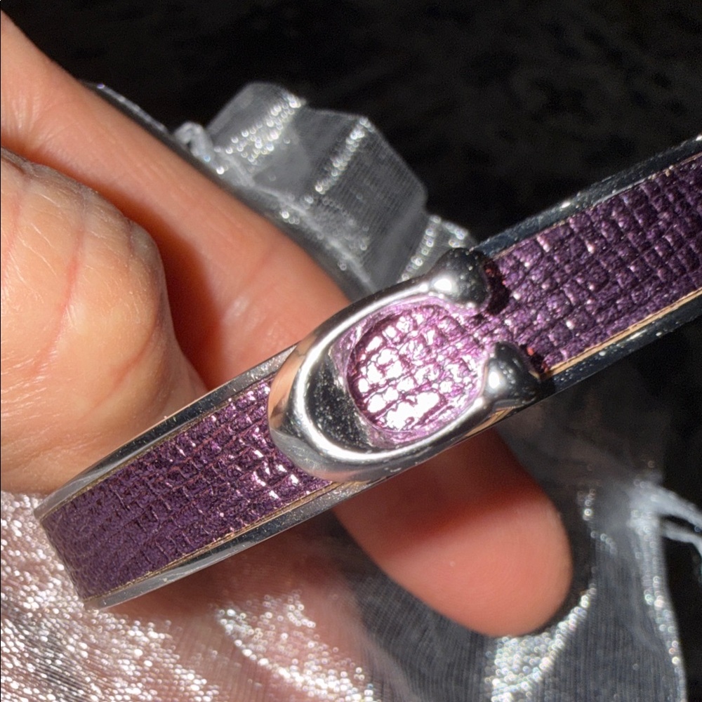 Coach Purple and Silver Bracelet - Picture 6 of 6